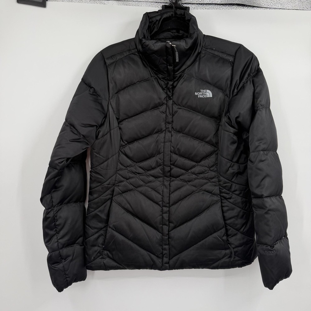The North Face Jacket Womens Medium Black 550 Puffer Down Insulated Quilted